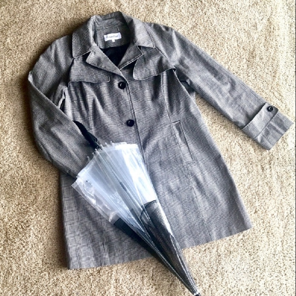 Calvin Klein Trench Coat w/Hood